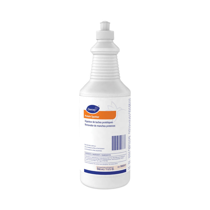 Diversey Protein Spotter, Fresh Scent, 32 oz Bottle, 6/Carton
