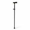 Medline Folding T-Handle Cane, Black
