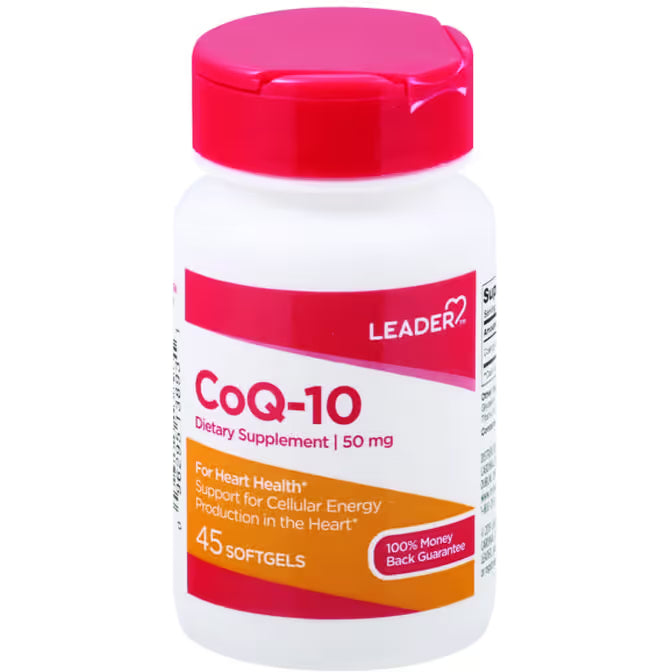 LEADER# COQ-10 50MG SOFTGELS 45 CT by Pasteur Pharmacy
