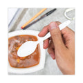 Dart Impress Heavyweight Polystyrene Cutlery, Teaspoon, White, 1000/Carton