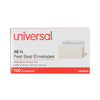 Universal Peel Seal Strip Security Tint Business Envelope, #6 3/4, Square Flap, Self-Adhesive Closure, 3.63 x 6.5, White, 100/Box