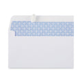 Universal Peel Seal Strip Security Tint Business Envelope, #6 3/4, Square Flap, Self-Adhesive Closure, 3.63 x 6.5, White, 100/Box
