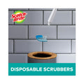 Scotch-Brite Toilet Scrubber Starter Kit, 1 Handle and 5 Scrubbers, White/Blue