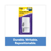Post-it Lined Tabs, 1/5-Cut, White, 2" Wide, 50/Pack