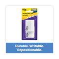 Post-it Lined Tabs, 1/5-Cut, White, 2" Wide, 50/Pack