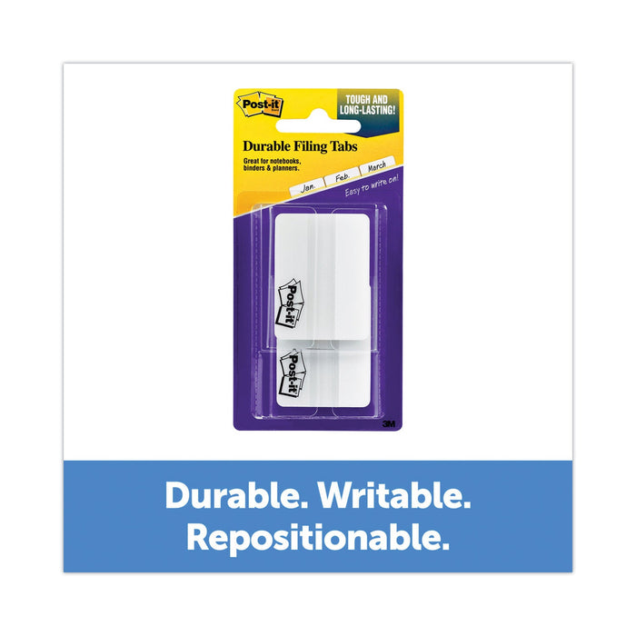 Post-it Lined Tabs, 1/5-Cut, White, 2" Wide, 50/Pack