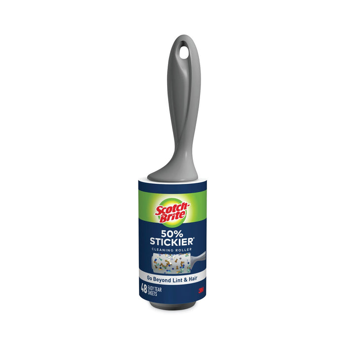Scotch-Brite Lint Roller, Extra Sticky, Heavy-Duty Handlle, 48 Sheets/Roll