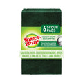 Scotch-Brite Heavy-Duty Scouring Pad, 3.8 x 6, Green, 5/Carton