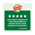 Scotch-Brite Soap-Dispensing Dishwand, 2.5 x 9.5, Yellow/Green