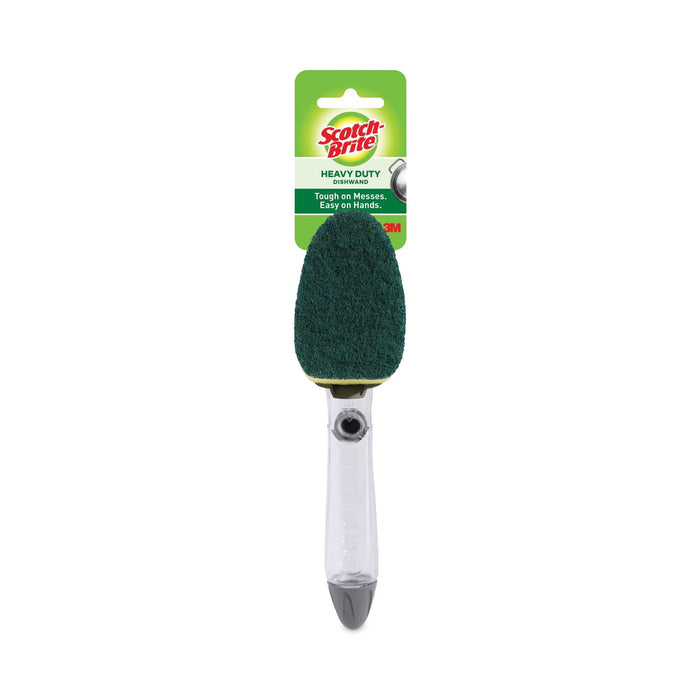 Scotch-Brite Soap-Dispensing Dishwand, 2.5 x 9.5, Yellow/Green