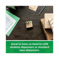 Scotch Magic Greener Tape with C38 Dispenser, 1" Core, 0.75" x 75 ft, Clear, 6/Pack
