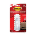 Command General Purpose Hooks, Large, 5 lb Cap, White, 1 Hook and 2 Strips/Pack