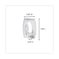 Command Clear Hooks and Strips, Plastic, Mini, 6 Hooks and 8 Strips/Pack
