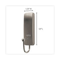 Command Decorative Hooks, Medium, Brushed Nickel, 2 Hook and 4 Strips/Pack