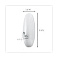 Command General Purpose Wire Hooks, Medium, 3 b Cap, White, 2 Hooks and 4 Strips/Pack