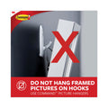 Command Designer Hooks, Plastic, White, 5 lb Cap, 16 Hooks and 24 Strips/Pack