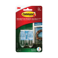 Command All Weather Hooks and Strips, Plastic, Medium, 2 Hooks and 4 Strips/Pack