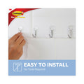 Command Assorted Refill Strips, Removable, (8) Small 0.75 x 1.75, (4) Medium 0.75 x 2.75, (4) Large 0.75 x 3.75, Clear, 16/Pack
