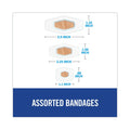 3M Nexcare Waterproof, Clear Bandages, Assorted Sizes, 50/Box