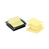 Post-it Pop-up Note Dispenser/Value Pack, For 4 x 4 Pads, Black/Clear, Includes (3) Canary Yellow Super Sticky Pop-up Pad