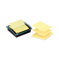 Post-it Pop-up Note Dispenser/Value Pack, For 4 x 4 Pads, Black/Clear, Includes (3) Canary Yellow Super Sticky Pop-up Pad
