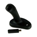 3M Ergonomic Wireless Three-Button Optical Mouse, 2.4 GHz Frequency/30 ft Wireless Range, Right Hand Use, Black