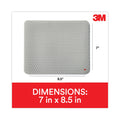 3M Precise Mouse Pad with Nonskid Repositionable Adhesive Back, 8.5 x 7, Bitmap Design