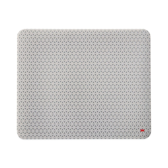 3M Precise Mouse Pad with Nonskid Repositionable Adhesive Back, 8.5 x 7, Bitmap Design