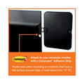 3M Monitor Whiteboard, 10 Sheet Capacity, Plastic, Black/White