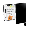 3M Monitor Whiteboard, 10 Sheet Capacity, Plastic, Black/White