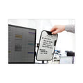 3M Monitor Whiteboard, 10 Sheet Capacity, Plastic, Black/White