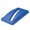 Rubbermaid Slim Jim Paper Recycling Top, 20.38w x 11.38d x 2.75h, Dark Blue