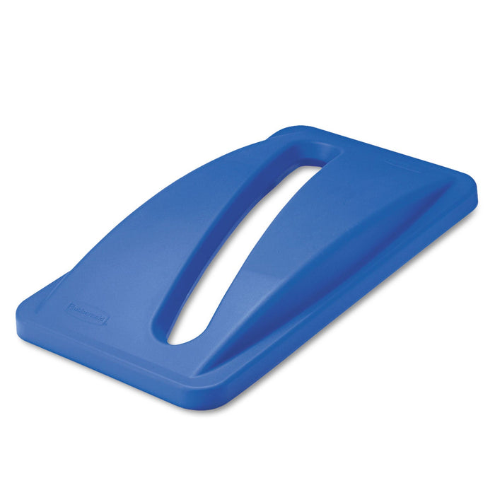 Rubbermaid Slim Jim Paper Recycling Top, 20.38w x 11.38d x 2.75h, Dark Blue