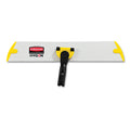Rubbermaid HYGEN Quick Connect S-S Frame, Wet/Dry Mop 17.19w x 3d, Aluminum, Yellow