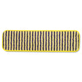 Rubbermaid Microfiber Scrubber Pad, Vertical Polyprolene Stripes, 18", Yellow, 6/Carton