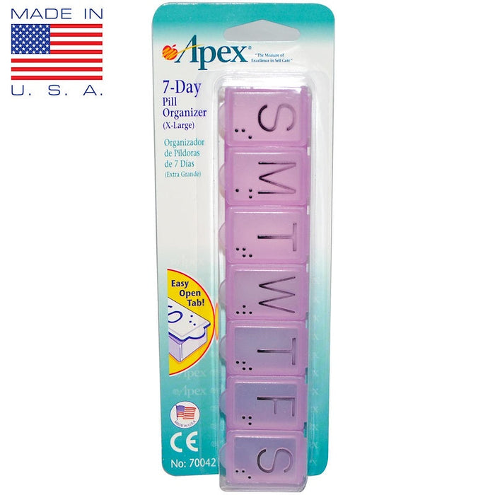 Apex Pill Organizer, 7-Day, X-Large by Pasteur Pharmacy