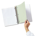 National Three-Subject Wirebound Notebook, Pocket Dividers, Medium/College Rule, Randomly Assorted Covers, 9.5 x 6.38, 120 Sheets