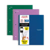 Five Star Wirebound Notebook, 1 Subject, Medium/College Rule, Randomly Assorted Covers, 11 x 8.5, 100 Sheets, 3/Pack