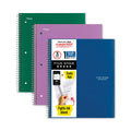 Five Star Wirebound Notebook, 1 Subject, Medium/College Rule, Randomly Assorted Covers, 11 x 8.5, 100 Sheets, 3/Pack