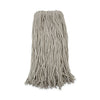 Boardwalk Premium Cut-End Wet Mop Heads, Cotton, 20oz, White, 12/Carton