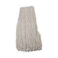 Boardwalk Premium Cut-End Wet Mop Heads, Rayon, 24oz, White, 12/Carton