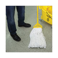 Boardwalk Mop Head, Premium Standard Head, Rayon Fiber, 32oz, White, 12/Carton