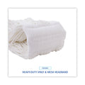 Boardwalk Mop Head, Premium Saddleback Head, Rayon Fiber, 24-Oz., White, 12/Carton