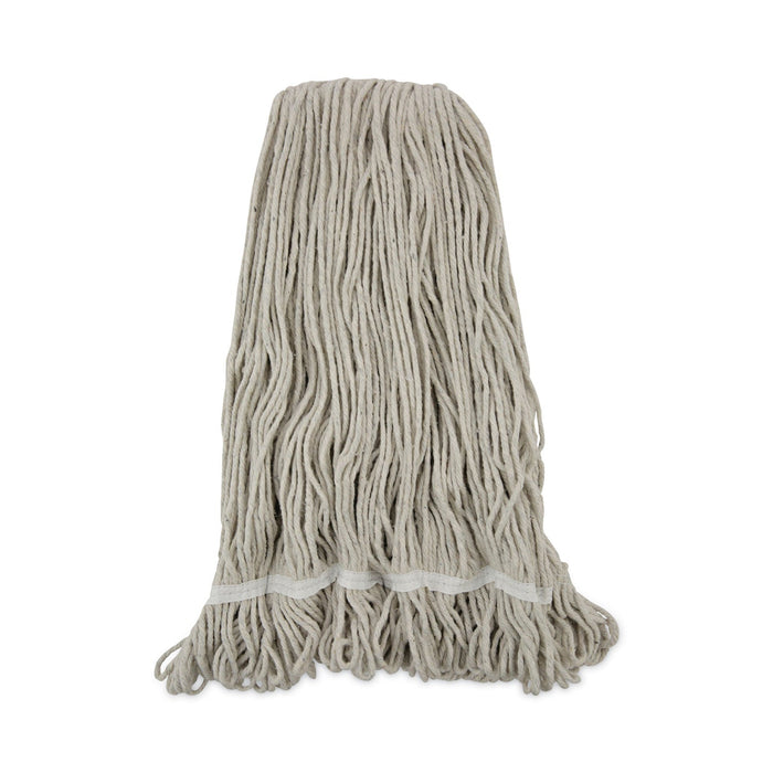 Boardwalk Pro Loop Web/Tailband Wet Mop Head, Cotton, 24oz, White, 12/Carton