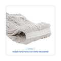 Boardwalk Pro Loop Web/Tailband Wet Mop Head, Cotton, 24oz, White, 12/Carton