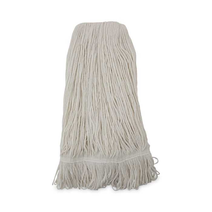 Boardwalk Pro Loop Web/Tailband Wet Mop Head, Rayon, 24oz, White, 12/Carton