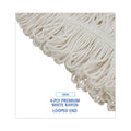 Boardwalk Pro Loop Web/Tailband Wet Mop Head, Rayon, 24oz, White, 12/Carton