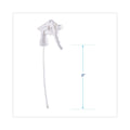 Boardwalk Trigger Sprayer 250, 8" Tube, Fits 16-24 oz Bottles, White, 24/Carton