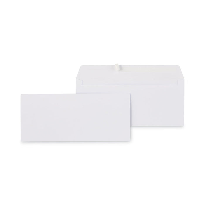 Universal Peel Seal Strip Business Envelope, #10, Square Flap, Self-Adhesive Closure, 4.13 x 9.5, White, 500/Box
