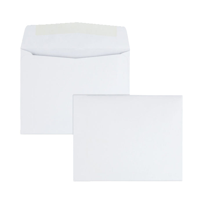 Universal Open-End Business Envelope, #6 3/4, Square Flap, Gummed Closure, 3.06 x 6.6, White, 125/Box